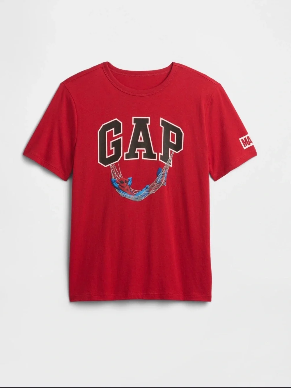 GAP Boys' Red, Royal Blue & White Graphic and Stripe Short-Sleeve Tees - 3-Pack